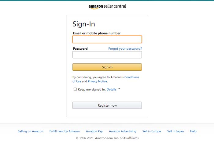 美国亚马逊卖家登陆网址