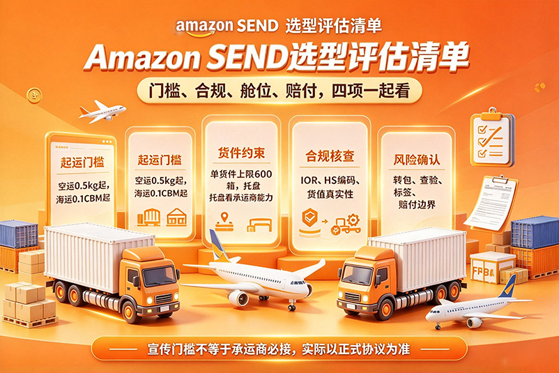 美国FBA海运Amazon SEND 跨境承运伙伴方案：业务模式、门槛与风险说明