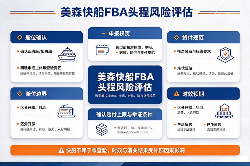 美森快船fba头程风险评估